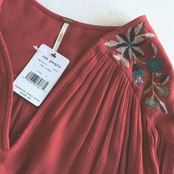 Free People Te Amo Flared Sleeve Mini Dress SOLD - Picture 6 of 7